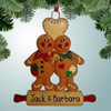 image of Gingerbread Couple on Rolling Pin ornament