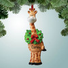 Christmas Ornament of Giraffe with Christmas Wreath Christmas Ornament of Giraffe with Christmas Wreath