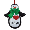 image of Penguin with Red Heart ornament