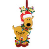 image of Reindeer Tangled in Lights ornament