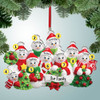 image of Festive Snowman Family of - 9 ornament