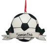 image of Soccer Banner with Holly ornament