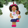 image of Child with Doll Brown ornament