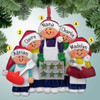 Christmas Ornament of Baking Cookies Family - 5