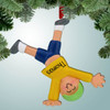 Christmas Ornament of Tumbling Boy Christmas Ornament of Tumbling Boy
