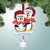 Christmas Ornament of Expecting Pregnant Penguin Couple Christmas Ornament of Expecting Pregnant Penguin Couple
