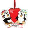 image of Penguin Couple Holding Heart ornament