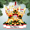 image of Reindeer Family with Holly - 4 ornament