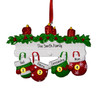 image of Christmas Mittens on Hooks - 4 ornament