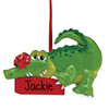 image of Alligator with Gift ornament