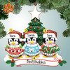 Christmas Ornament of Ugly Sweater Penguin Family - 3 Christmas Ornament of Ugly Sweater Penguin Family - 3