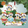 image of Ugly Sweater Penguin Family - 5 ornament