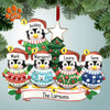Christmas Ornament of Ugly Sweater Penguin Family - 5