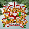 image of Brown Bear Family with Heart - 10 ornament