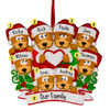 image of Brown Bear Family with Heart - 8 ornament