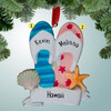 Christmas Ornament of Flip Flop Couple Christmas Ornament of Flip Flop Couple