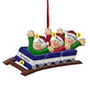 Christmas Ornament of Blue Roller Coaster Family - 3