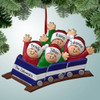 image of Blue Roller Coaster Family - 4 ornament