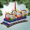 Christmas Ornament of Blue Roller Coaster Family - 5 Christmas Ornament of Blue Roller Coaster Family - 5
