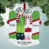 image of Snowboarding Couple ornament