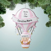 Christmas Ornament of Hot Air Balloon New Baby Girl 1st Christmas Ornament of Hot Air Balloon New Baby Girl 1st
