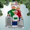 image of Family with Luggage - 3 ornament