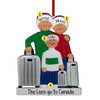 image of Family with Luggage - 3 ornament