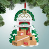 Christmas Ornament of Online Shopper with Packages at Door Christmas Ornament of Online Shopper with Packages at Door