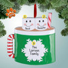 Christmas Ornament of Marshmallow Mug Couple Christmas Ornament of Marshmallow Mug Couple