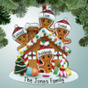 image of Gingerbread Family with House - 4 ornament