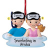 Snorkeling Couple ornament