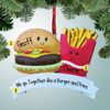 Christmas Ornament of Burger & Fries