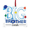 image of Big Brother with Banner Personalized Christmas Ornament