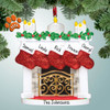 image of Fireplace with Red Socks and Candles - 5 Personalized Christmas Ornament