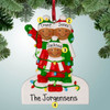 Christmas Ornament of Tangled Lights Family African American - 3 Christmas Ornament of Tangled Lights Family African American - 3