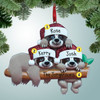 Christmas Ornament of Sloth Family - 3 Christmas Ornament of Sloth Family - 3