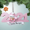 Christmas Ornament of 2021 Baby Girl 1st Christmas Ornament of 2021 Baby Girl 1st