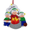 image of Fire Pit Family - 3 Personalized Christmas Ornament