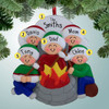 image of Fire Pit Family - 5 Personalized Christmas Ornament