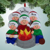 image of Fire Pit Family - 5 Personalized Christmas Ornament
