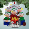 image of Fire Pit Family - 5 Personalized Christmas Ornament