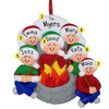 image of Fire Pit Family - 6 Personalized Christmas Ornament