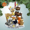 Christmas Ornament of Woodland Animals Family - 4