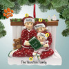 image of Christmas Eve Book Family - 3 Personalized Christmas Ornament