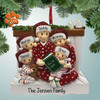 image of Christmas Eve Book Family - 5 Personalized Christmas Ornament