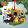 image of Camping Scene Couple Personalized Christmas Ornament