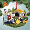 image of Camping Scene Family - 4 Personalized Christmas Ornament
