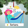 image of Female in Hammock Personalized Christmas Ornament