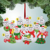 Christmas Ornament of Festive Snowman Family - 11