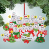 Christmas Ornament of Festive Snowman Family - 12